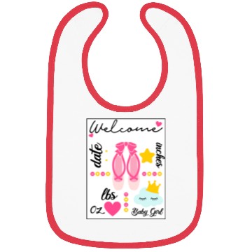 Discover ballerina theme no boxes Bibs