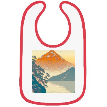 Discover Japanese Landscape Ukiyo e Style Bibs