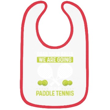 Discover Paddle Tennis Player Match Grab your Balls Bibs