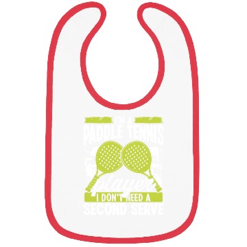 Discover Paddle Tennis Player Match Second Serve Team Bibs
