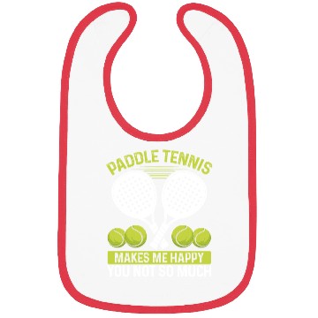 Discover Paddle Tennis Player Match Humor Funny Team Bibs