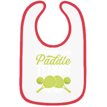 Discover Paddle Tennis Player Match I stopped for this Bibs