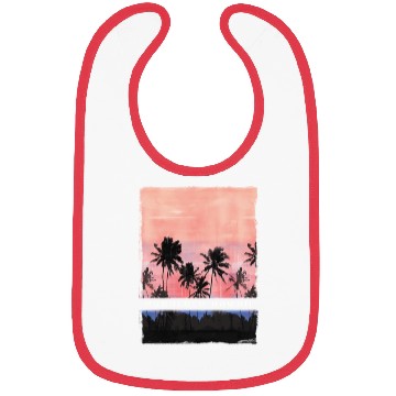 Discover Honolulu Oahu Hawaii Vacation Souvenir Palm Tree Bibs