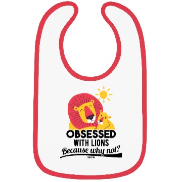 Discover Lion lying in the African sun Bibs