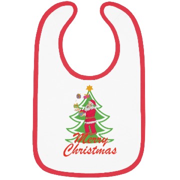 Discover Santa xmas celebration Bibs