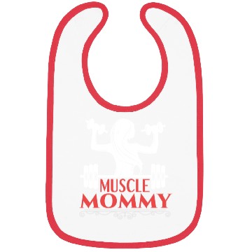 Discover Muscle Mommy fitness saying Bibs
