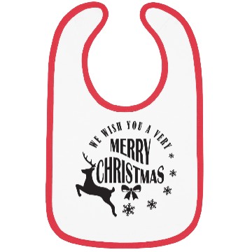 Discover WE WISH YOU MERRY CHRISTMAS REINDDER Bibs