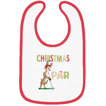 Discover Golf Reindeer Pun Golfer Christmas Golfing Bibs