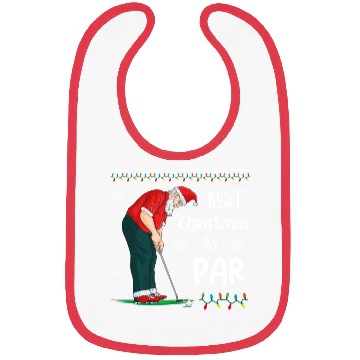Discover Golf Santa Claus Pun Golfer Gift Golfing Bibs
