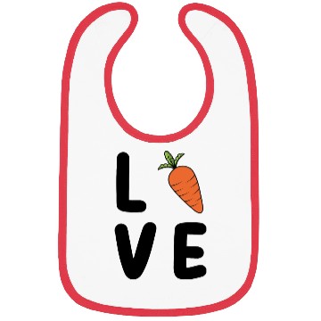 Discover Carrot Love-Vegetable Love Bibs