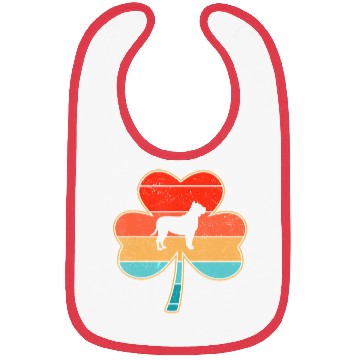 Discover Pitbull Dog Shamrock St Patricks Day Bibs