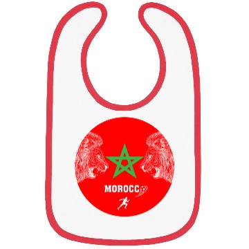 Discover Morocco Soccer Lion Emblem Bibs