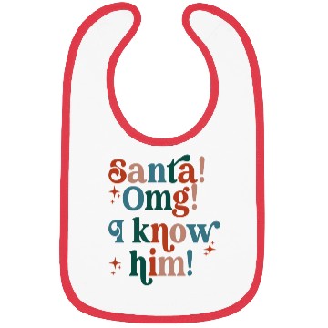Discover Santa! OMG! I Know Him! Bibs