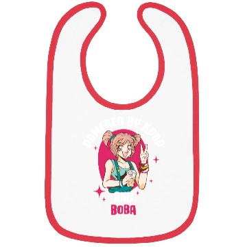 Discover Powered By Kpop And Boba Funny Kpop Gift Bibs