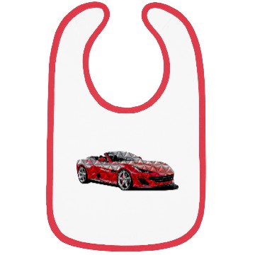 Discover 3D Car Red Bibs