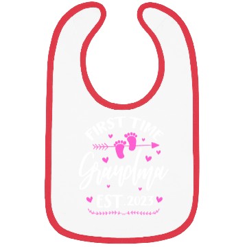 Discover First Time Grandma Est. 2023 Bibs