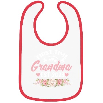 Discover First Time Grandma Est. 2023 Bibs