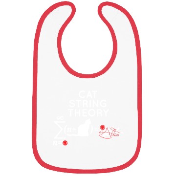 Discover Cat String Theory Sarcastic Science Humor Funny Bibs