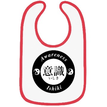 Discover AWARENESS - black on white Bibs
