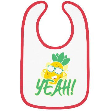 Discover Yeah Relaxed Chill Pineapple Bibs