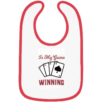 Discover Euchre Is My Game Winning Card Player Bibs