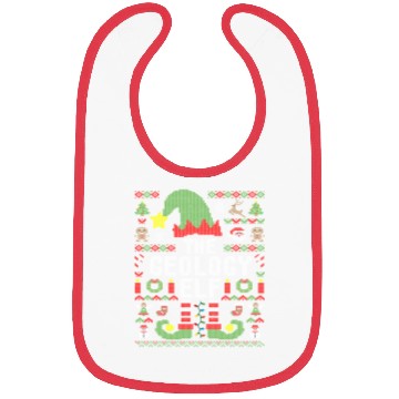 Discover Funny The Geology Elf Ugly Christmas Bibs