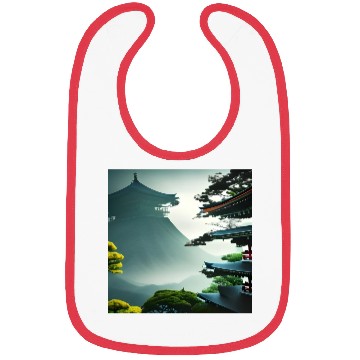 Discover Japanese temple on the hill Bibs