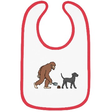 Discover Bigfoot Sasquatch Poop Great Dane Bibs