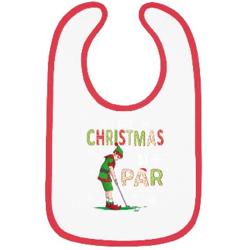 Discover Golf Elf Pun Golfer Christmas Golfing Bibs