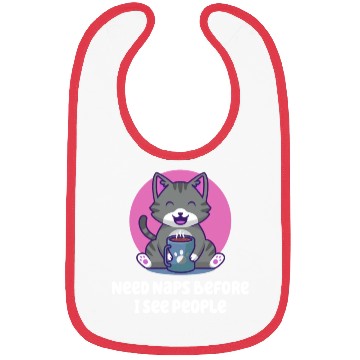 Discover Need Naps Before I See People Introvert Nerd Antis Bibs