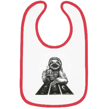 Discover Sloth Tarot Card Reader Cool Tarot Cartomancy Bibs
