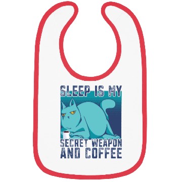 Discover Cat Drinking Coffee Tired I Need Coffee Bibs