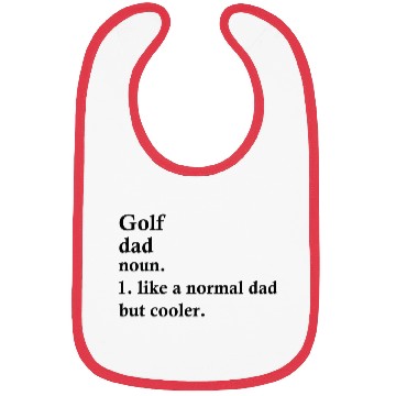 Discover Golf Dad Funny Golfing Definition Bibs