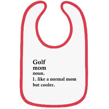 Discover Golf Mom Funny Golfing Definition Bibs