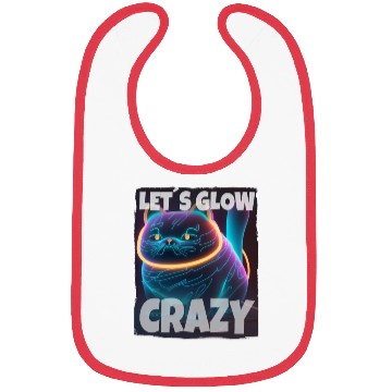 Discover Lets Glow Crazy Cat Kitten Fluffy Cat Bibs