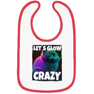 Discover Lets Glow Crazy Cat Kitten Fluffy Cat Bibs