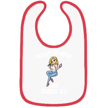 Discover Fueled By Kpop And Bubble Tea Funny Kpop Gift Bibs