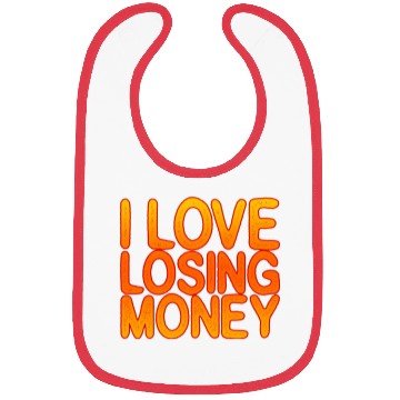 Discover I Love Losing Money Bibs