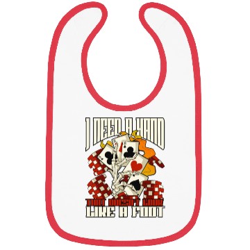 Discover Poker Casino Poker Player Gambling Roulette Gift Bibs