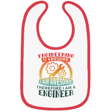 Discover Engineering Is Awesome Cool College Of Engineering Bibs
