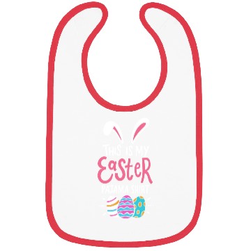 Discover This Is My Easter Pajama Sunday Egg Hunt Holiday Bibs