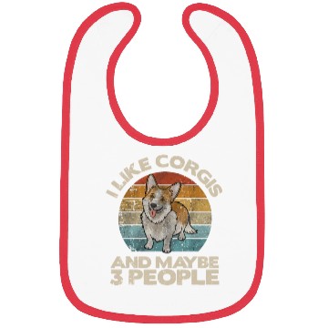 Discover Corgi Bibs, Dog Lover Bibs, Funny Corgi Bibs, Co