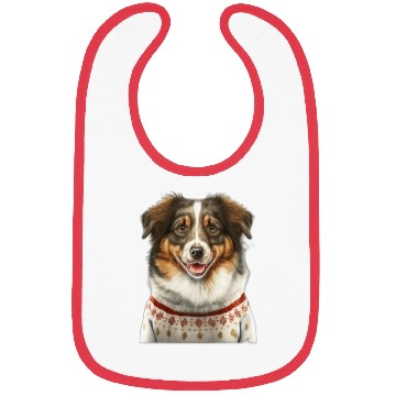 Discover Cute Australian Shepherd Christmas Bibs