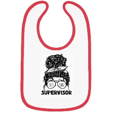 Discover Shit Show Supervisor Funny Mom Boss Manager Bibs