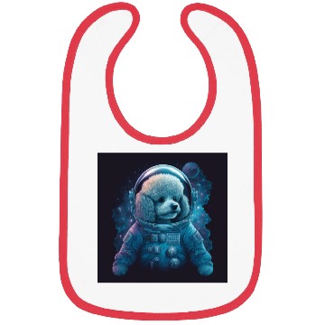Discover A Poodle In Space Bibs