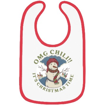 Discover Omg Chili!! It's Christmas Time Apparel Bibs