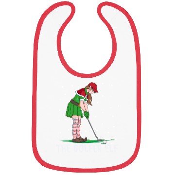 Discover The Golfer Elf Golf Christmas Golfing Bibs