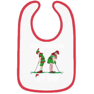 Discover Golf Elf Pun Golfer Christmas Golfing Bibs