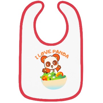 Discover I love panda Bibs