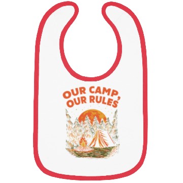 Discover Our Camp Our Rules Summer Wildlife Tropical Outdoo Bibs